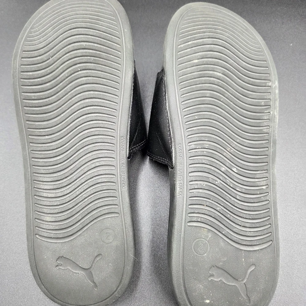 KIDS PUMA COOL CAT DRIP BX PS SLIDES BLACK/WHITE SIZE 3C